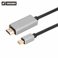 Mini DP mâle vers HDMI avec câble Mini DisplayPort, résolution vidéo 1.2V et 4k 2k