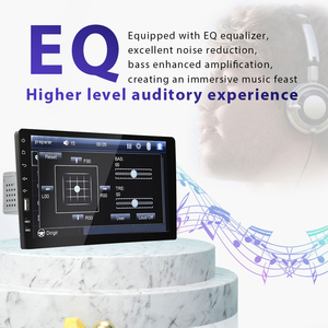 Autoradio Podofo 9'' 1 Din, autoradio simple DIN, lecteur MP5, WiFi, BT, FM, égaliseur et microphone, compatible universel, électronique automobile - Product Image 4