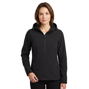 Chaqueta Softshell de Invierno para Mujer, Transpirable, Ecológica, de Secado Rápido, Nueva Tendencia, Resistente al Agua, con Dos Bolsillos Laterales y Capucha - Product Image 1