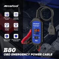 MRCARTOOL B80 Connecteur OBD2 pour voiture, économiseur de batterie, sauveur de mémoire ECU automobile, prise électrique d'urgence OBD 2