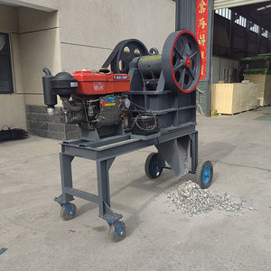 पोर्टेबल मोबाइल मिनी रेत बजरी रॉक गोल्ड माइनिंग डीजल इंजन जबड़े क्रशर के साथ उच्च उत्पादकता वाली स्टील सामग्री - Product Image 2