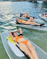 Planche de SUP transparente en polycarbonate, planche de SUP transparente comme du cristal, certifiée CE, planche de surf SUP unisexe