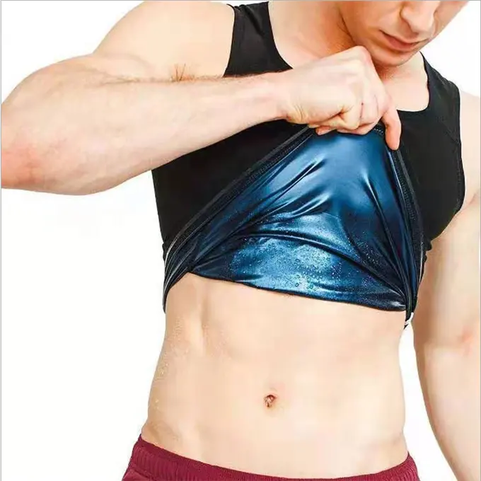 Kadın erkek şekillendirici vücut bina ceket U şeklinde süper ter yağ yakıcı zayıflama ter Sauna yeleği