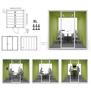 Cabina Insonorizada para Ensayos de <span class=keywords><strong>Banda</strong></span> en Interiores, Cabina Musical Silenciosa para Biblioteca, Escuela, Cabina de Entrenamiento Insonorizada para Múltiples Instrumentos - Product Image 2