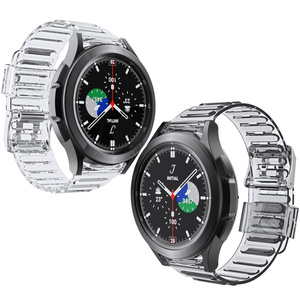 <span class=keywords><strong>Correa</strong></span> transparente para Samsung <span class=keywords><strong>Galaxy</strong></span> <span class=keywords><strong>Watch</strong></span> <span class=keywords><strong>4</strong></span>/<span class=keywords><strong>Classic</strong></span>/46mm/42mm/40mm/44mm, funda resistente de TPU + <span class=keywords><strong>correa</strong></span> para pulsera - Product Image 2