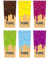 PURE Manchons de compression sportifs personnalisés roses avec motif 'Cancer Drip' par sublimation, élastiques, pour football, baseball et usage scolaire