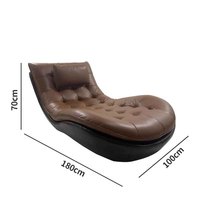 Canapé inclinable mobile de luxe léger, design artistique, salon, cuir simple, chambre à coucher, chaise longue, meubles de maison