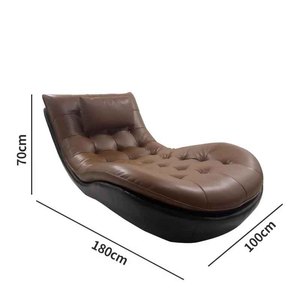 Divano Reclinabile di <span class=keywords><strong>Design</strong></span> Lussuoso e Artistico, Poltrona Singola in Pelle per <span class=keywords><strong>Soggiorno</strong></span> e Camera da Letto, Arredamento per la Casa - Product Image 6