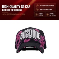 Op voorraad SHIFU Petten 5 Panel a Frame 31 Hoeden Buzyone Graffiti Roze Suède Borduurwerk G5 Originele Petten Baez Cap