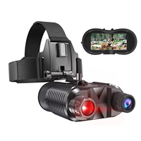 Jumelles de vision nocturne montées sur la tête, pour sports de plein air, caméra d'observation de la faune, dispositif de visualisation infrarouge, étanche et portable