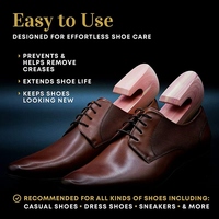 DAYOOH Embauchoirs en bois de cèdre réglables, extenseurs de chaussures en bois massif pour hommes, baskets et bottes