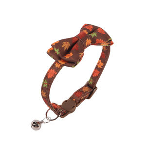 Amigo Nuevos productos para mascotas Serie de festivales Collar de gato Halloween Navidad y Acción de Gracias Collar de gato Collar de gatito con campana - Product Image 2