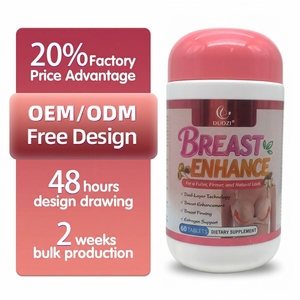 Comprimés d'augmentation mammaire DUOZI, 60 unités, complément alimentaire pour femmes, raffermissement et amélioration des seins - Product Image 1