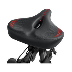 Cojín de asiento cómodo de gran tamaño para hombres y mujeres, sillín de <span class=keywords><strong>bicicleta</strong></span> ancho de repuesto, <span class=keywords><strong>bicicleta</strong></span> Peloton + Compatible ventilado para <span class=keywords><strong>carretera</strong></span> - Product Image 1