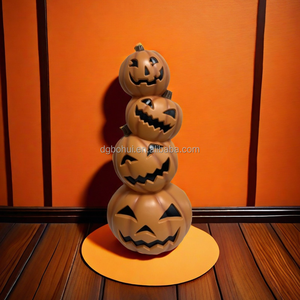 Artificial Lifelike Pumpkin Halloween Pumpkin Ornament Creative Flower <b>Accessories</b> With Little Grimace Home Party Decor - Product Image 6