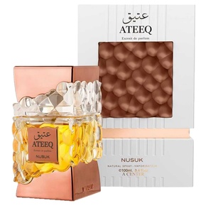 น้ำหอมแบรนด์ดังระดับท็อป Arab <span class=keywords><strong>NUSUK</strong></span> ATEEQ ขนาด 100 มล. กลิ่นหอมหรูหรา ฟลอรัล-ฟรุ๊ตตี้-วู้ดดี้ เนื้อสัมผัสแบบรังผึ้ง กลิ่นมะพร้าว - Product Image 4