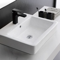Robinet carré de canon gris foncé, mitigeur, neje, eau caliere, froid, Grifo, Lavabo