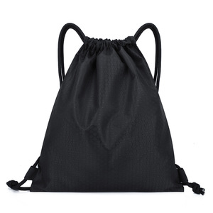 Wholesale Customized Logo Printed Waterproof Promotional Nylon Drawstring Gym Sport and Backpack Draw String Bags
