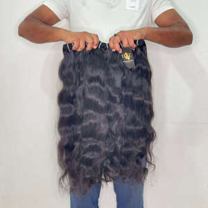 Fournisseurs de cheveux vierges cambodgiens Deepwave en gros, mèches de cheveux alignées avec les cuticules, tissages de cheveux indiens naturels bouclés, fournisseur de cheveux humains bruts - Product Image 1