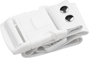 Ceinture Ihram Modefa - Ceinture élastique réglable avec boucle en plastique non cousue pour hommes - Essentiels pour le Hajj - Blanc - Product Image 3