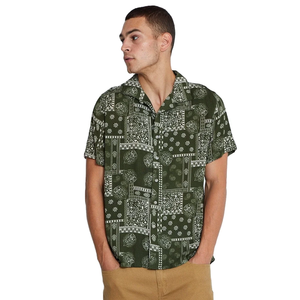 เสื้อเชิ้ตผู้ชายผ้าฝ้าย100% ดีไซน์ใหม่ทรงสลิมฟิตแขนสั้นปรับแต่งได้พิมพ์ลายวันหยุดแฟชั่นฤดูใบไม้ร่วง - Product Image 2