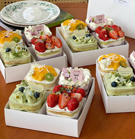 Boîte à gâteaux mousse personnalisable à quatre compartiments, 4, 6 ou 9 unités, boîte de pique-nique, emballage transparent pour snacks