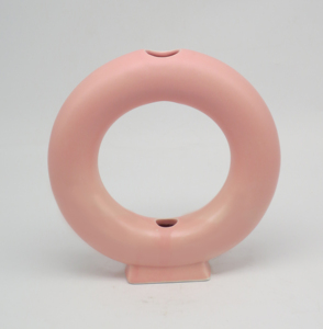 Nordic rosso forma circolare ciambella <span class=keywords><strong>ceramica</strong></span> vaso porcellana nordico <span class=keywords><strong>centrotavola</strong></span> con disegno cavo per la decorazione della casa - Product Image 4