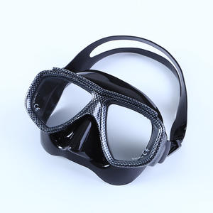 Maschera da Nuoto per Adulti con Doppia Lente in Vetro Temperato, Guarnizione in Silicone Ecologico e Cinturino 3D in Silicone per Apnea - Product Image 1