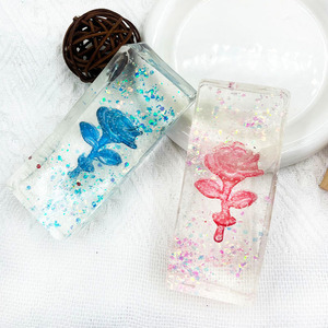 Sparkling Pink Rose TPR <b>Squishy</b> Toy Appealing Maltose Cube Series for Kids Adults Stress Relief Decompression Gift Squeeze Toys - Product Image 1