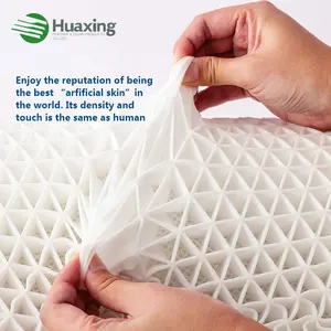 High Elasticity Neck Pain Massage Memory Foam Orthopedic 3D Cooling Gel TPE Wave Design Pillow With Removable Cover