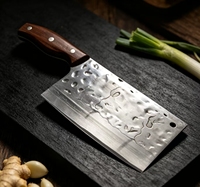Couteau de cuisine professionnel durable en acier Damas avec manche en Padauk