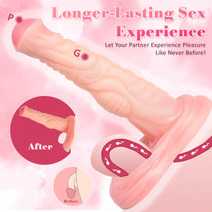 Mace in Silicone Super-simulazione da uomo con copertura per pene in morbido prodotto per sesso adulto per aumentare la crescita della manica cava del pene - Product Image 1