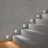 Les lampes menées AC85-265v d'applique 3w enfoncées ont mené la lumière d'escalier, lumières concrètes incorporées d'étape