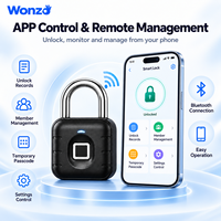 Serrure Intelligente Directe Usine, Cadenas Électronique à Empreinte Digitale IP67 Étanche, Verrou de Tiroir à Mot de Passe pour Bureau, Armoire et Meuble à Chaussures
