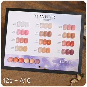 Ensemble de vernis à ongles gel effet œil de chat 12 couleurs, automne-<span class=keywords><strong>hiver</strong></span>, blanchissant, petit format - Product Image 2