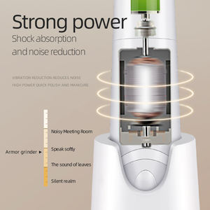 Kit de perceuse à ongles électrique portable professionnelle, base de rangement, 5 en 1, rechargeable, fonctionne sur batterie, polisseuse à ongles, manucure, 30000 tr/min - Product Image 6