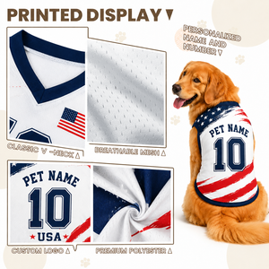 Chaleco para Perro de la Copa Mundial de Fútbol 2026, Logotipo del Equipo Nacional, Número del Jugador, Transpirable, para Todas las Estaciones, Ropa para Mascotas de Poliéster, Argentina - Product Image 2