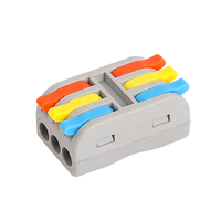 Connecteur de câble miniature PCT-2-2M/2-3M, bornier à levier réutilisable, connecteur à raccordement rapide 32A 250V pour fils rigides et toronnés