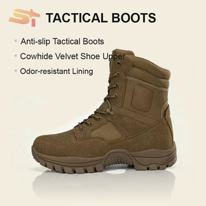 Bottes tactiques en cuir Sike, imperméables, pour la randonnée en plein air, bottes tactiques pour hommes - Product Image 1