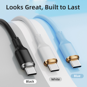 Cable de Carga Rápida de Silicona Líquida con Diseño de Columna Romana y Núcleo de Cobre Puro (Tipo-C a Tipo-C) para Teléfonos Móviles - Product Image 2