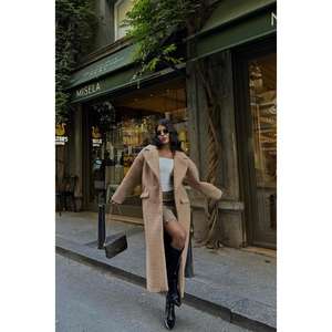 Abrigo de Mujer en Bouclé Marrón, Reversible, Transpirable e Impermeable, Talla XS, para Otoño e Invierno - Product Image 4