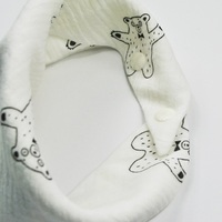 Lingette triangulaire en gaze de coton biologique lavable à motif personnalisé pour bébés, sans BPA, modèle nouveau-né