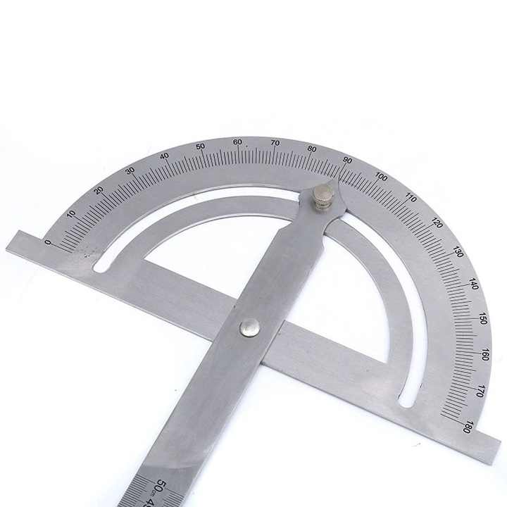 Angle Ruler - 180 Degree Steel Protractor for Accurate Measurement