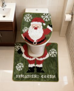 พรมเช็ดเท้าไมโครไฟเบอร์โพลีเอสเตอร์แบบทอสั่งทำขายส่ง OEM ซึมซับน้ำ แห้งเร็ว พร้อมแผ่นรองเมมโมรี่โฟม สำหรับห้องน้ำ - Product Image 1