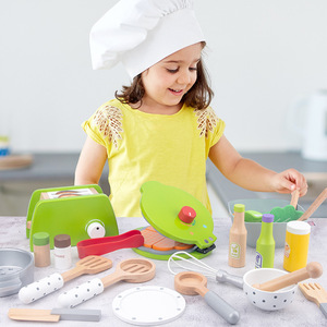 Juego <span class=keywords><strong>de</strong></span> Cocina <span class=keywords><strong>de</strong></span> Madera para Niños con Máquina para Hacer Pan y Juguete para Preparar Ensaladas - Juegos <span class=keywords><strong>de</strong></span> Cocina para Niños <span class=keywords><strong>de</strong></span> 2 a 7 Años - Product Image 5