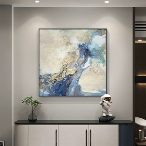 Khách sạn tác phẩm nghệ thuật sang trọng hiện đại handmade tùy chỉnh 3D lớn trừu tượng Kết cấu vải sơn phòng khách thêm vải tường nghệ thuật - Product Image 2