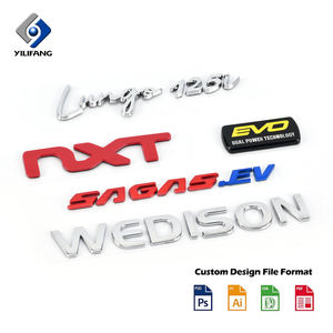 OEM profesional ABS emblema fabricante personalizado su diseño electrochapado cromo 3D Logo coche insignia emblemas - Product Image 2