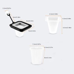 베스트 셀러 레드 웜 피더 어항 흡입 컵이있는 레드 웜 컵 수족관 물고기 먹이 피더 - Product Image 3