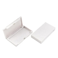 Boîte d'emballage de cils rectangle blanc en plastique avec boucle magnétique