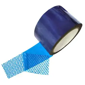 कस्टम आकार ब्लू छेड़छाड़ सबूत सुरक्षा चिपकने वाला टेप सील के लिए गत्ते का डिब्बा